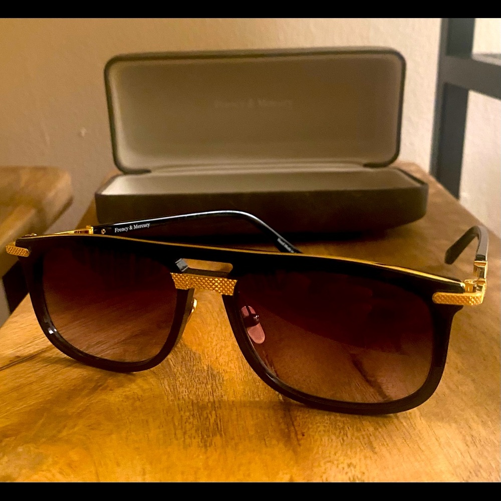 Frency & Mercury zyl frames trimmed in 18k gold